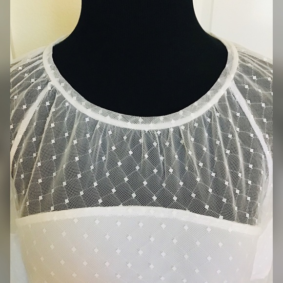 Mesh Panel Blouse - Picture 12 of 13